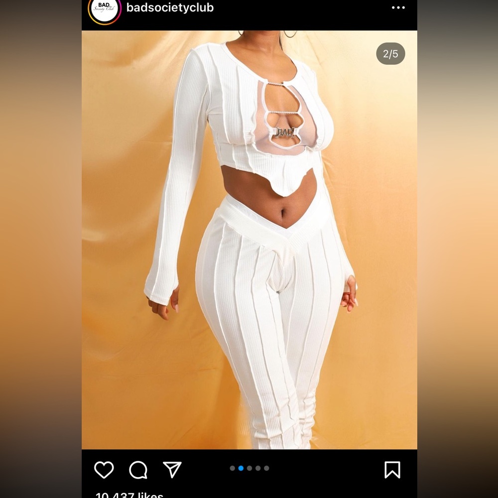 Bad society club 2 piece set